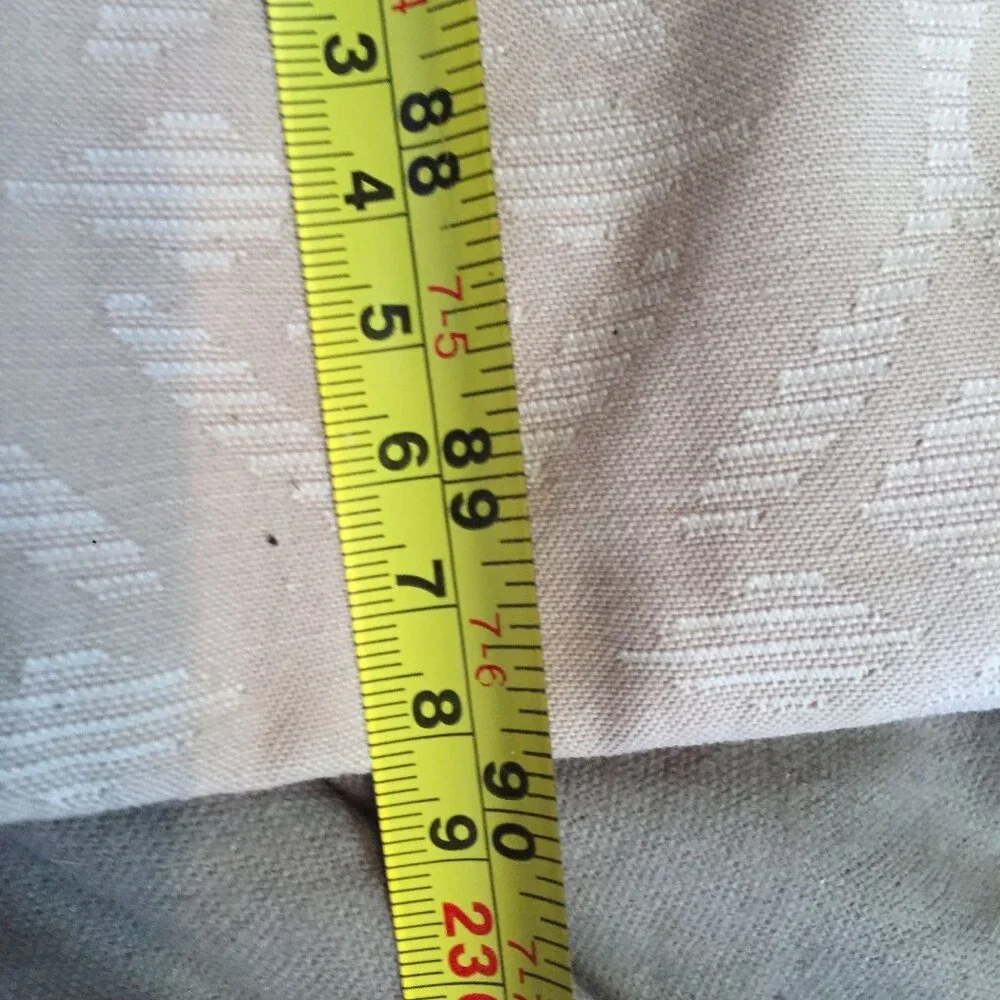 Nautica Queen Duvett Cover Taupe Patterned Buttons Cotton & Polyester 90 X 102